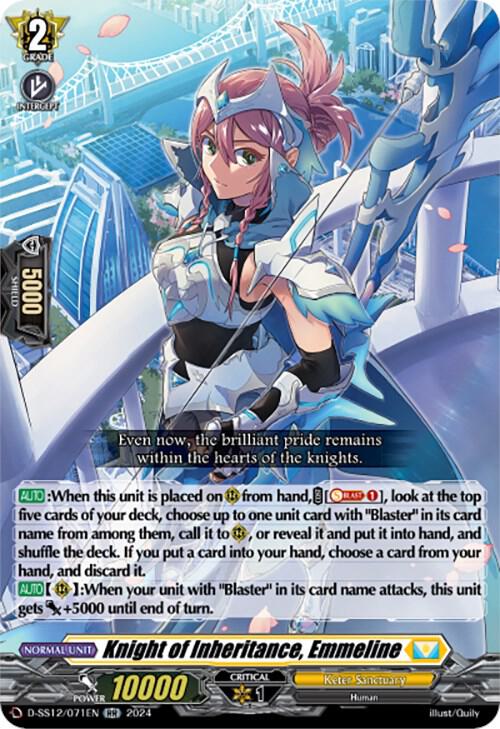 Knight of Inheritance, Emmeline, D-SS12: Triple Drive Booster D-SS12/071EN