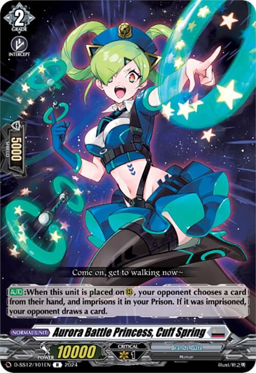 Aurora Battle Princess, Cuff Spring, D-SS12: Triple Drive Booster D-SS12/101EN