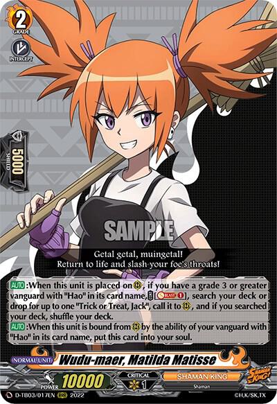 Wudu-maer, Matilda Matisse, D-TB03: Shaman King D-TB03/017EN