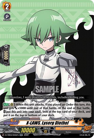 X-LAWS, Lyserg Diethel, D-TB03: Shaman King D-TB03/035EN