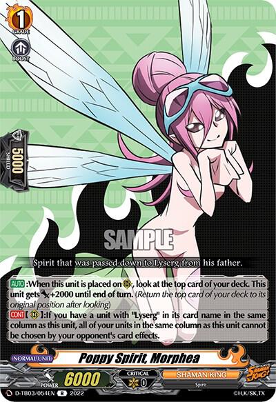 Poppy spirit, Morphea, D-TB03: Shaman King D-TB03/054EN