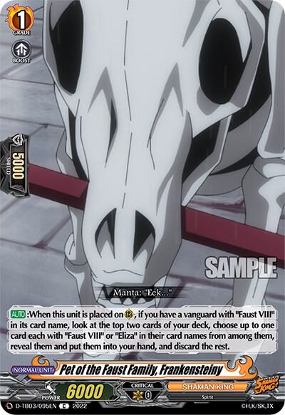 Pet of the Faust Family, Frankensteiny, D-TB03: Shaman King D-TB03/095EN