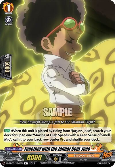 Together with the Jaguar Soul, Joco, D-TB03: Shaman King D-TB03/100EN