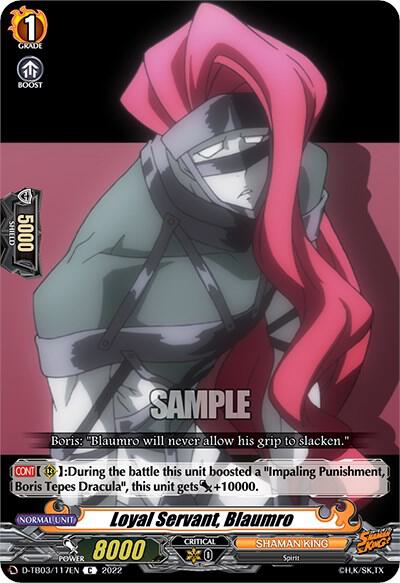 Loyal Servant, Blaumro, D-TB03: Shaman King D-TB03/117EN