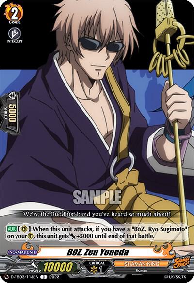 BoZ, Zen Yoneda, D-TB03: Shaman King D-TB03/118EN