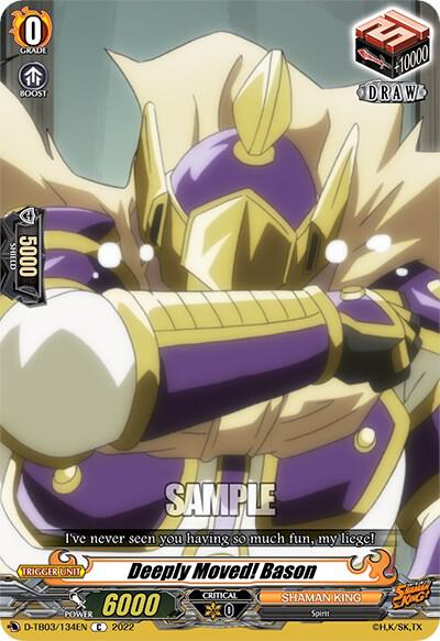 Deeply Moved! Bason, D-TB03: Shaman King D-TB03/134EN