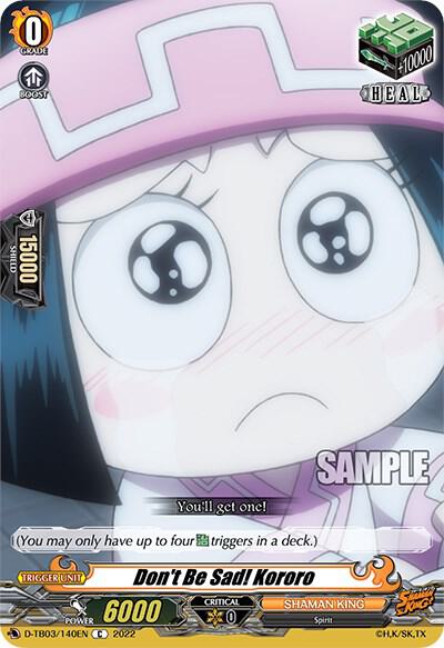 Don't Be Sad! Kororo, D-TB03: Shaman King D-TB03/140EN