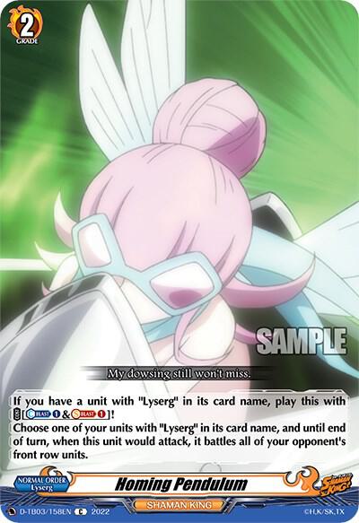 Homing Pendulum, D-TB03: Shaman King D-TB03/158EN