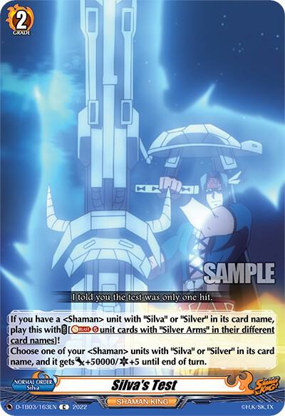 Silva's Test, D-TB03: Shaman King D-TB03/163EN