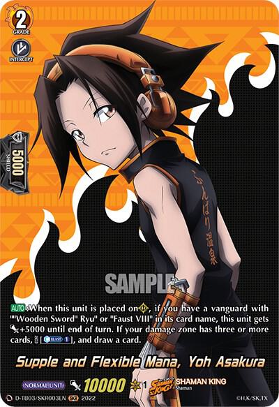 Supple and Flexible Mana, Yoh Asakura (SKR), D-TB03: Shaman King D-TB03/SKR003EN