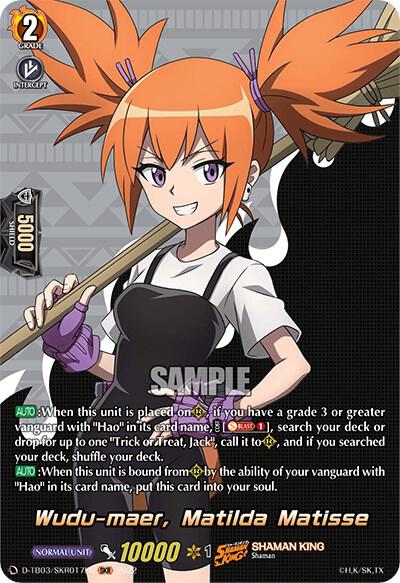 Wudu-maer, Matilda Matisse (SKR), D-TB03: Shaman King D-TB03/SKR017EN