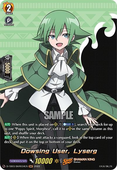 Dowsing User, Lyserg (SKR), D-TB03: Shaman King D-TB03/SKR034EN