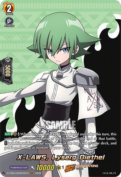 X-LAWS, Lyserg Diethel (SKR), D-TB03: Shaman King D-TB03/SKR035EN