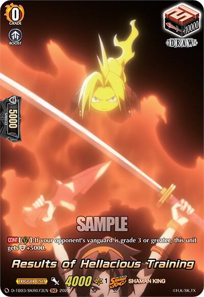 Results of Hellacious Training (SKR), D-TB03: Shaman King D-TB03/SKR073EN