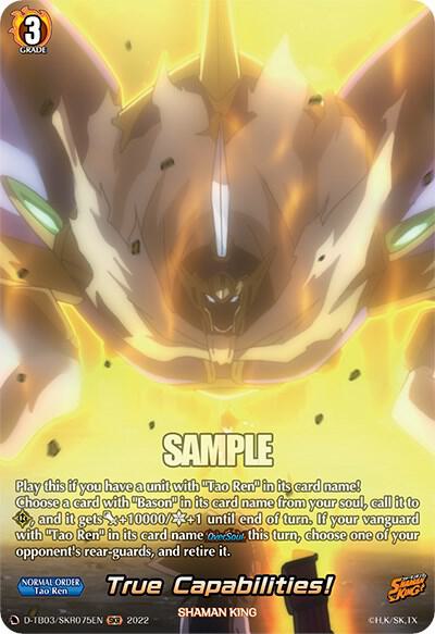 True Capabilities! (SKR), D-TB03: Shaman King D-TB03/SKR075EN