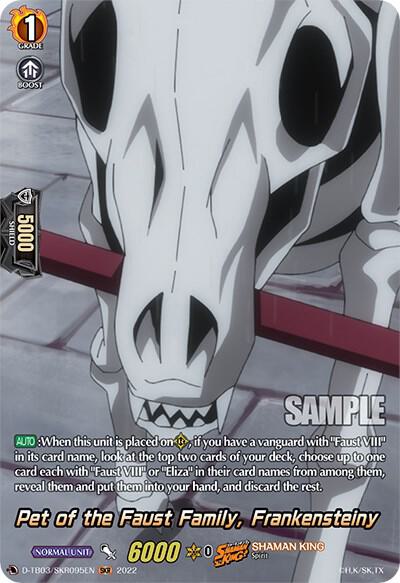 Pet of the Faust Family, Frankensteiny (SKR), D-TB03: Shaman King D-TB03/SKR095EN