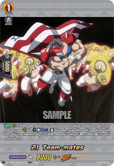 21 Team-mates (SKR), D-TB03: Shaman King D-TB03/SKR115EN