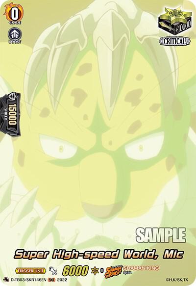 Super High-speed World, Mic (SKR), D-TB03: Shaman King D-TB03/SKR146EN