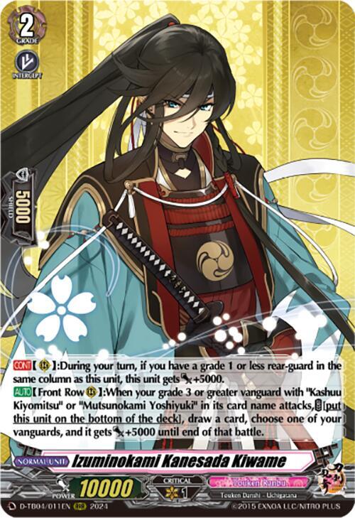 Izuminokami Kanesada Kiwame, D-TB04: Touken Ranbu ONLINE 2023 D-TB04/011EN