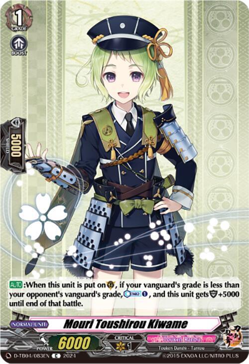 Mouri Toushirou Kiwame, D-TB04: Touken Ranbu ONLINE 2023 D-TB04/083EN