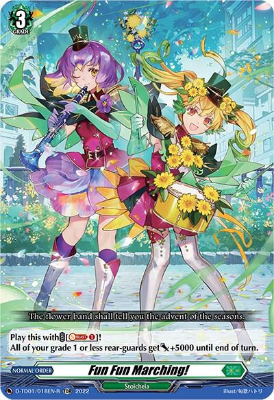 Fun Fun Marching! (Foil), D-TD01: Urara Haneyama -Bandmaster of Blossoming Bonds- D-TD01/018EN-R