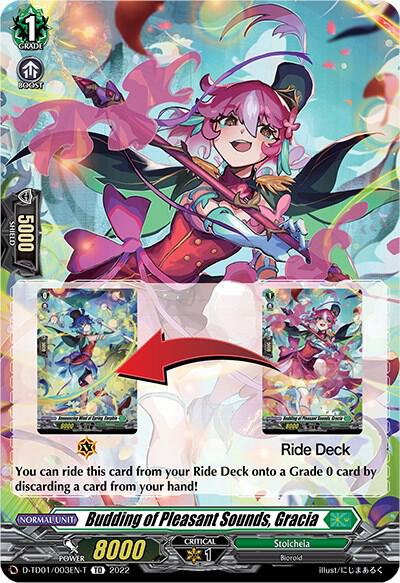 Budding of Pleasant Sounds, Gracia (Tutorial Card), D-TD01: Urara Haneyama -Bandmaster of Blossoming Bonds- D-TD01/003EN-T