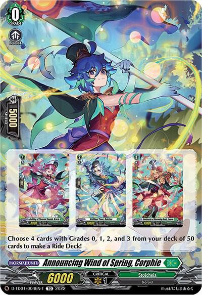 Announcing Wind of Spring, Corphie (Tutorial Card), D-TD01: Urara Haneyama -Bandmaster of Blossoming Bonds- D-TD01/004EN-T