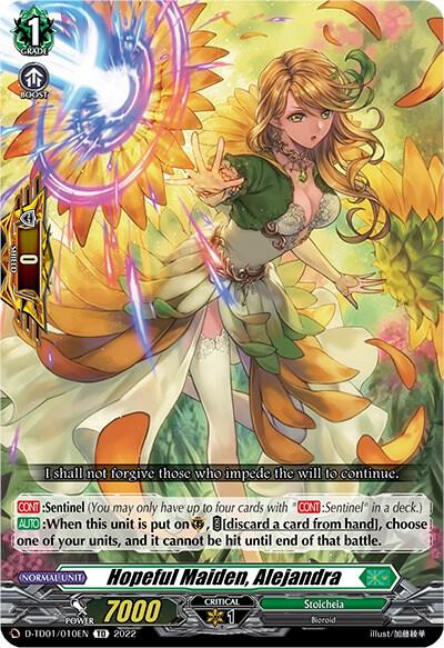 Hopeful Maiden, Alejandra, D-TD01: Urara Haneyama -Bandmaster of Blossoming Bonds- D-TD01/010EN