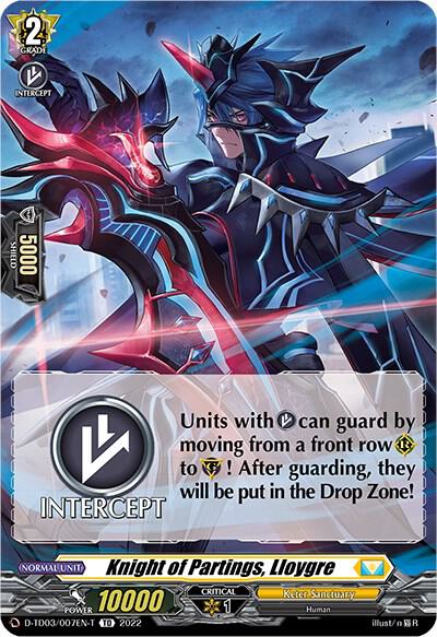 Knight of Partings, Lloygre (Tutorial Card), D-TD03: Raika Koshiba -Skyfall Executors- D-TD03/007EN-T