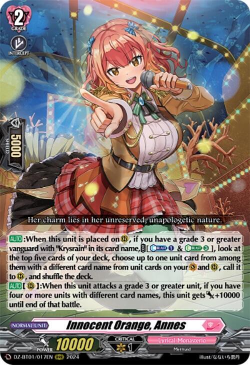 Innocent Orange, Annes, DZ-BT01: Fated Clash DZ-BT01/017EN