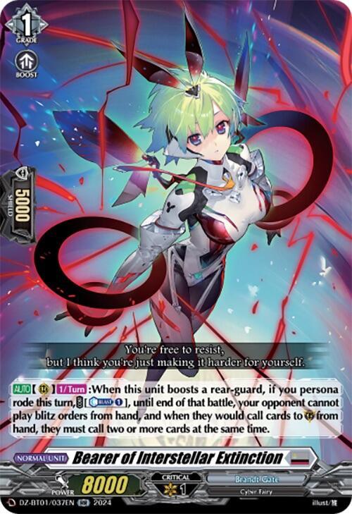 Bearer of Interstellar Extinction, DZ-BT01: Fated Clash DZ-BT01/037EN