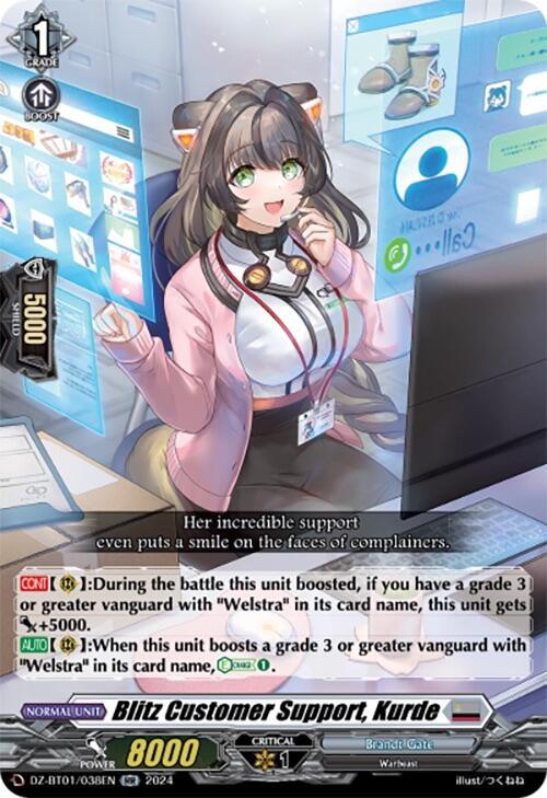 Blitz Customer Support, Kurde, DZ-BT01: Fated Clash DZ-BT01/038EN