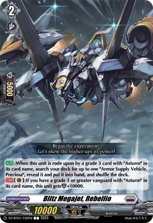 Blitz Megajet, Rebellio, DZ-BT01: Fated Clash DZ-BT01/102EN