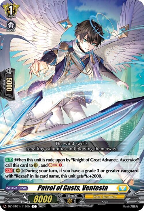 Patrol of Gusts, Ventesta, DZ-BT01: Fated Clash DZ-BT01/116EN