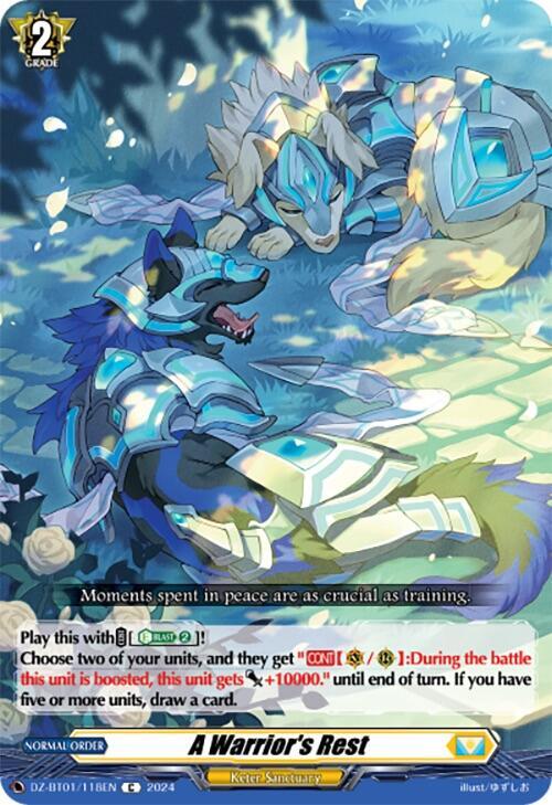 A Warrior's Rest, DZ-BT01: Fated Clash DZ-BT01/118EN