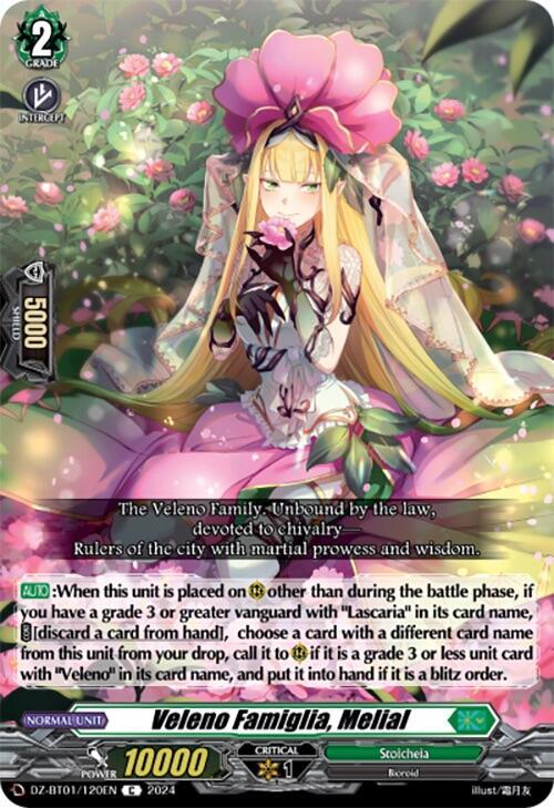 Veleno Famiglia, Melial, DZ-BT01: Fated Clash DZ-BT01/120EN