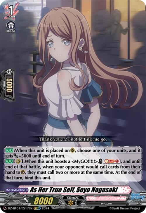 As Her True Self, Soyo Nagasaki (EXRRR), DZ-BT01: Fated Clash DZ-BT01/EX17EN