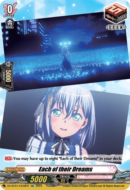 Each of their Dreams (EX26) (EXC), DZ-BT01: Fated Clash DZ-BT01/EX26EN