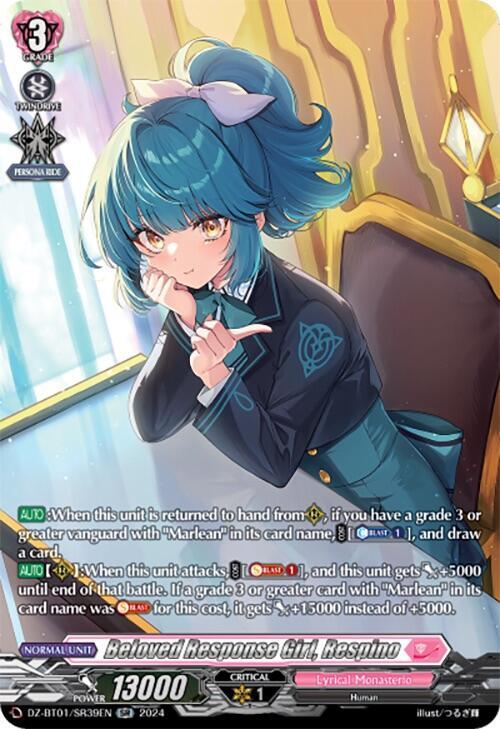 Beloved Response Girl, Respino (SR), DZ-BT01: Fated Clash DZ-BT01/SR39EN