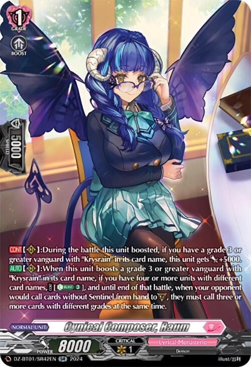 Cynical Composer, Raum (SR), DZ-BT01: Fated Clash DZ-BT01/SR42EN