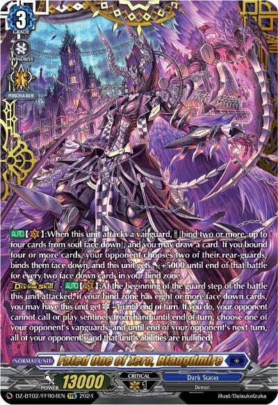 Fated One of Zero, Blangdmire (FFR), DZ-BT02: Illusionless Strife DZ-BT02/FFR04EN