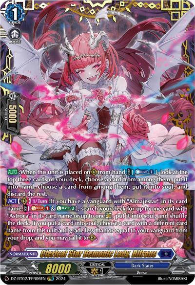 Clerical Star Demonic Lady, Bifrons (FFR), DZ-BT02: Illusionless Strife DZ-BT02/FFR06EN