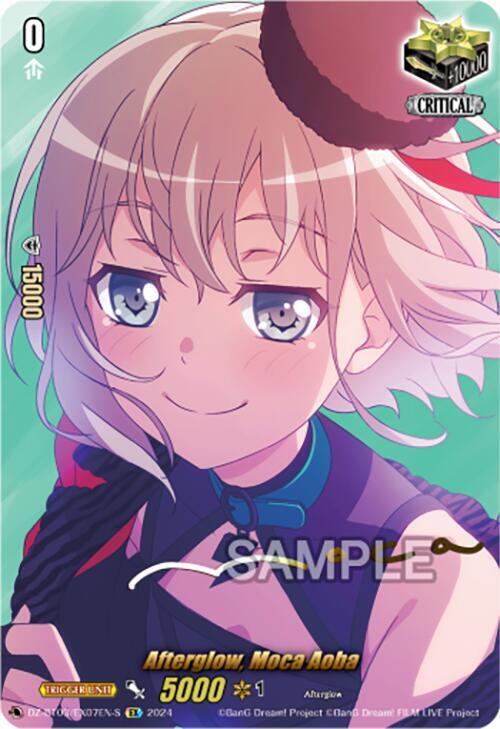 Afterglow, Moca Aoba (EX) (Foil), DZ-BT03: Dimensional Transcendence DZ-BT03/EX07EN-S