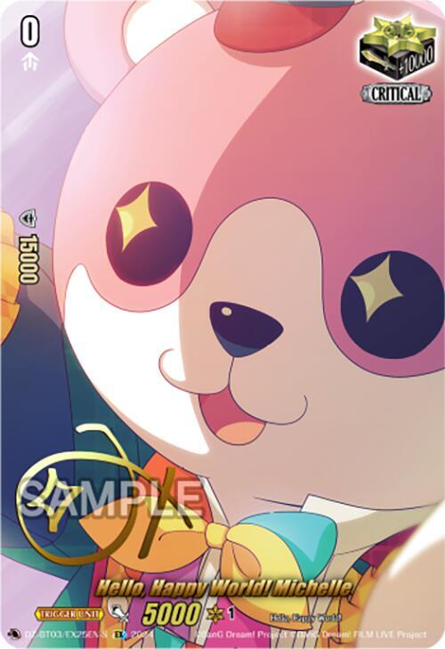 Hello, Happy World! Michelle (EX) (Foil), DZ-BT03: Dimensional Transcendence DZ-BT03/EX25EN-S
