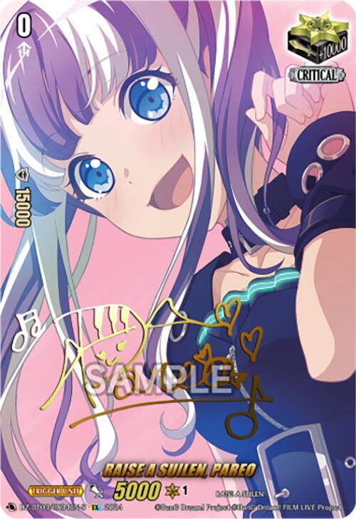 RAISE A SUILEN, PAREO (EX) (Foil), DZ-BT03: Dimensional Transcendence DZ-BT03/EX34EN-S