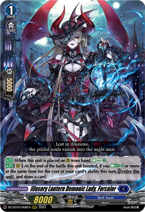 Illusory Lantern Demonic Lady, Forcalor, DZ-BT03: Dimensional Transcendence DZ-BT03/008EN
