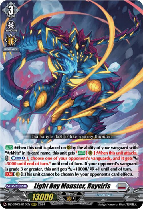 Light Ray Monster, Rayviris, DZ-BT03: Dimensional Transcendence DZ-BT03/010EN