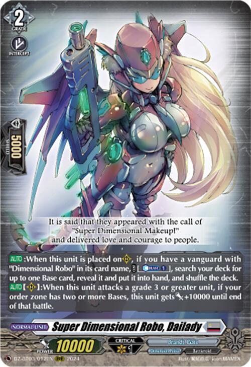 Super Dimensional Robo, Dailady, DZ-BT03: Dimensional Transcendence DZ-BT03/012EN