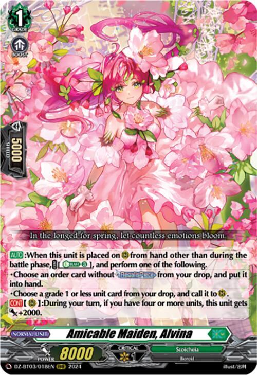 Amicable Maiden, Alvina, DZ-BT03: Dimensional Transcendence DZ-BT03/018EN