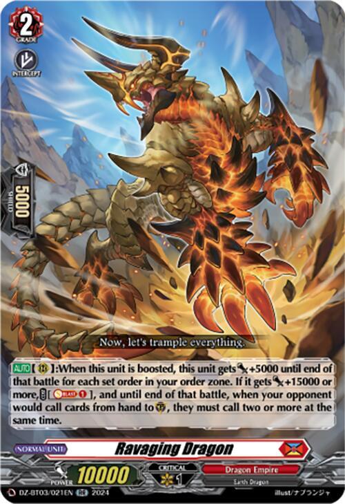 Ravaging Dragon, DZ-BT03: Dimensional Transcendence DZ-BT03/021EN
